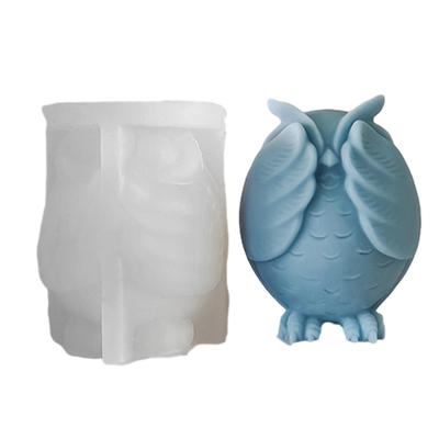 3D Eulen Kerzenform Silikonform für Kerzenherstellung DIY Handgemachte Harzformen für Gips Wachsform Seifenherstellung Kuchenformen