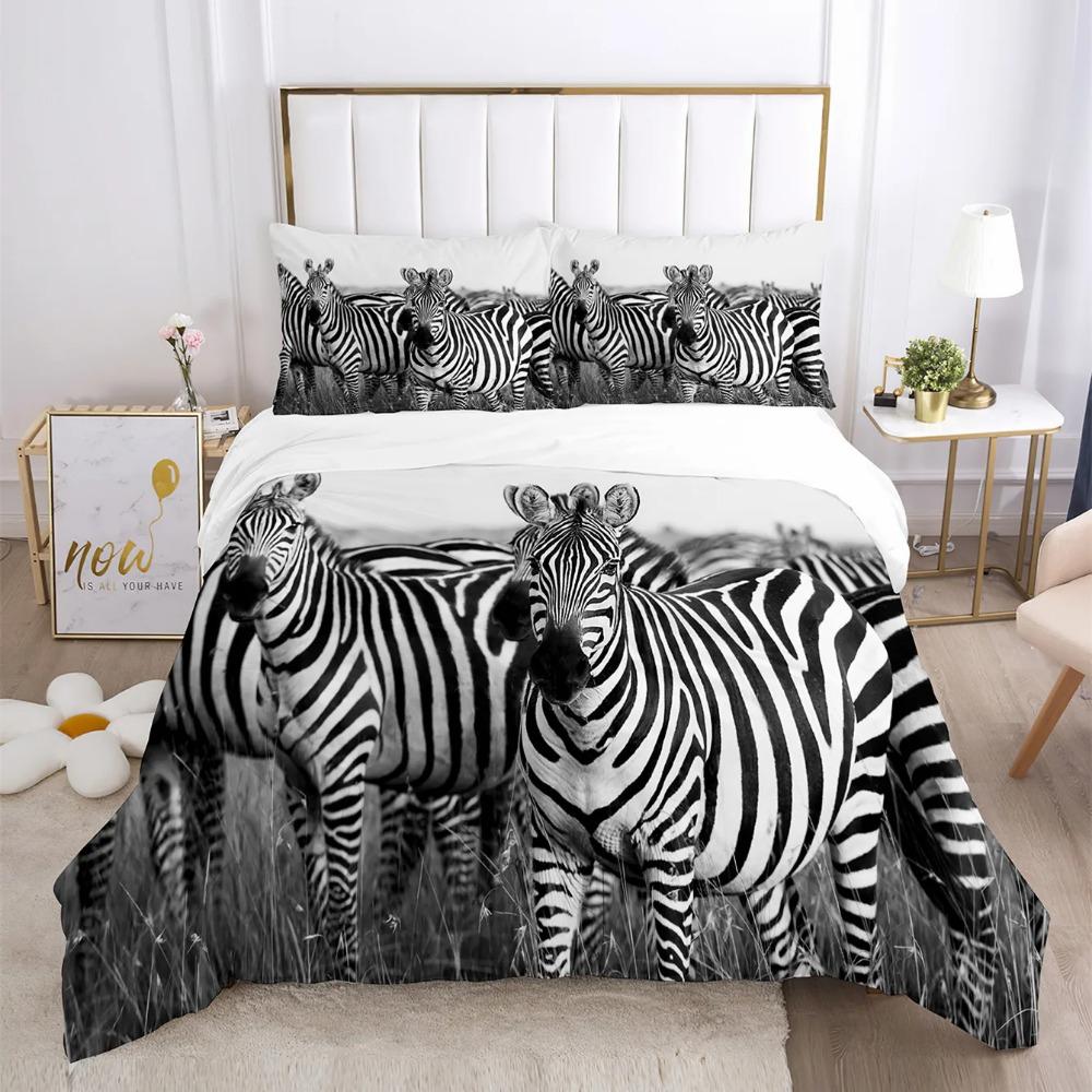 3D Pet Cat Comforter Bedding Set For Kids Cute Kitten And Tiger Duvet Cover For Boys And Girls Mysterious Black Cat Bedspread