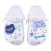 Crocs Classic clog Blue Puppy SDS Versatile Fashion Hole Shoes Unisex White