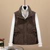 Autumn and Winter New Vest Women's Short Fashion Cotton Vest Loose Thickened Student Vest