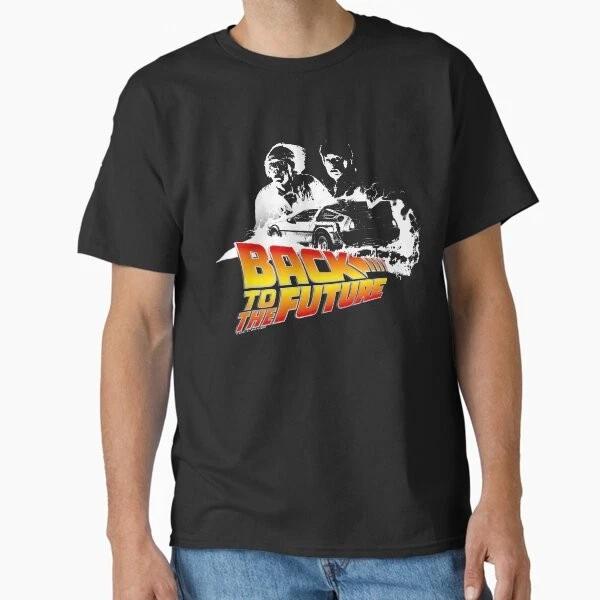 Back To The Future Delorean Fire Tracks Marty Made In Usaaus Tshirt S2xl S