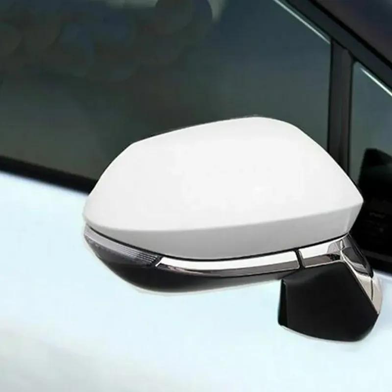 LHD For     Toyota Corolla Chrome Car Rearview Side Mirror Trims Cover Strips Molding Decor Exterior