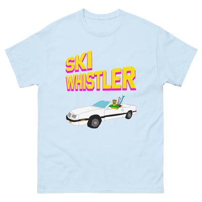 Ski Whistler Convertible, Retro Skier, Funny Skiing, Unisex Classic Tee