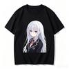 Origami Tobiichi School Uniform Bust Anime Cutout Graphic Crew Neck Short Sleeve Women And Men T-Shirt