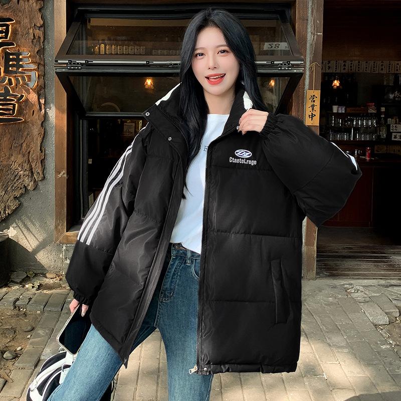 New down cotton-padded clothes women's bread clothes couple cotton-padded clothes loose winter thickened cotton-padded jackets tide