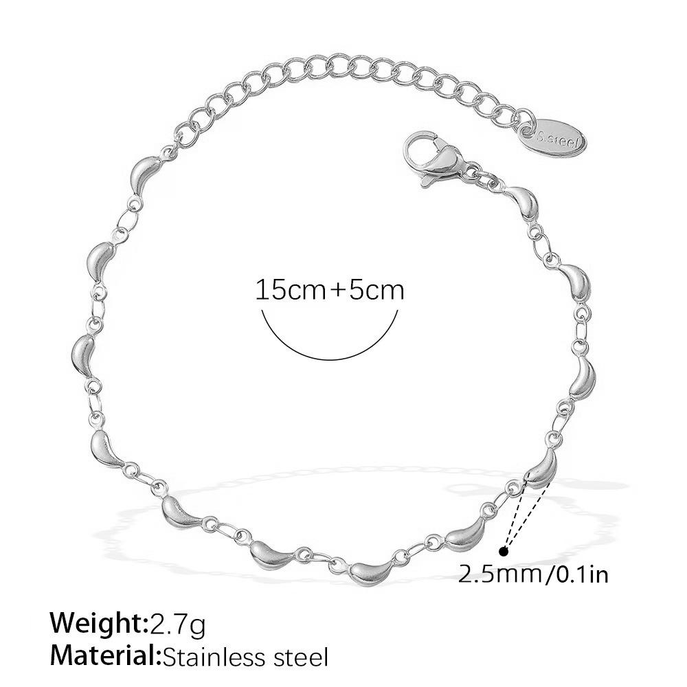 Designer Small Banana Geometric High Sense Women's Necklace Clavicle Chain Stainless Steel Gold Plated Jewelry