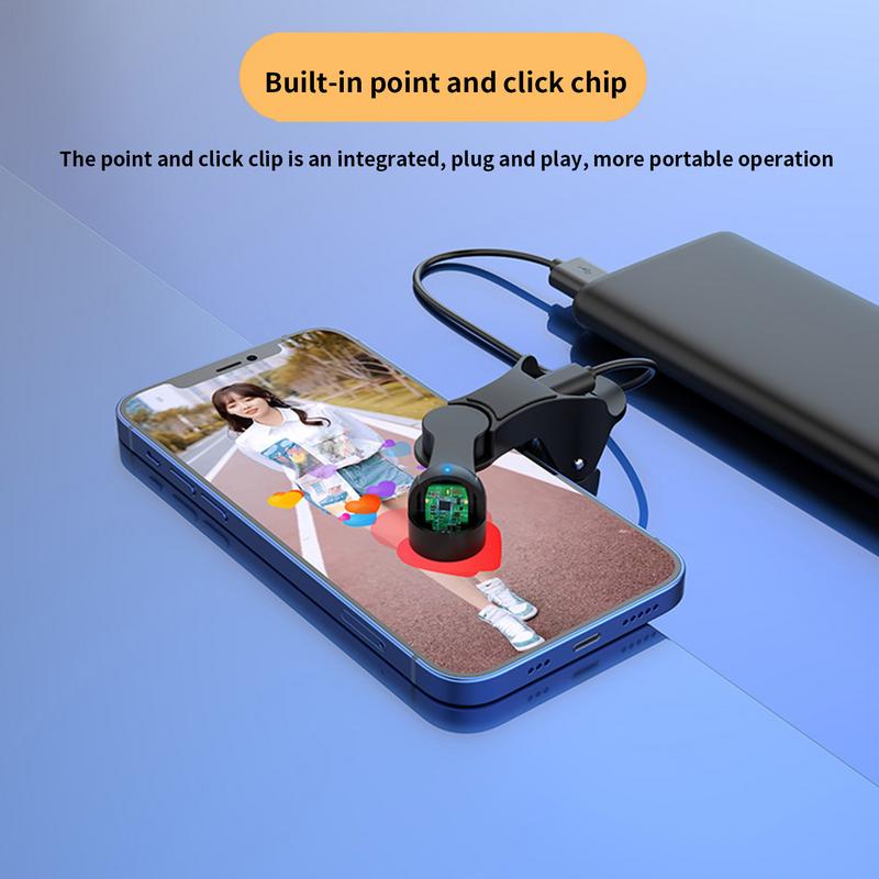 Auto Clicker for Phone Automatic Phone Screen Tapper, Simulated Finger Clicking USB Simulator forGaming, Shopping, Giving Like