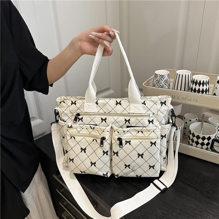 Bow Print Women's Shoulder Bag Crossbody Bag