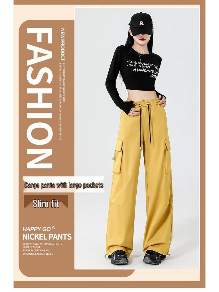 Women's High Waist Waterproof Wide Leg Trousers - Warm, Windproof, Quick-Dry Softshell for Autumn Cycling and Casual Wear