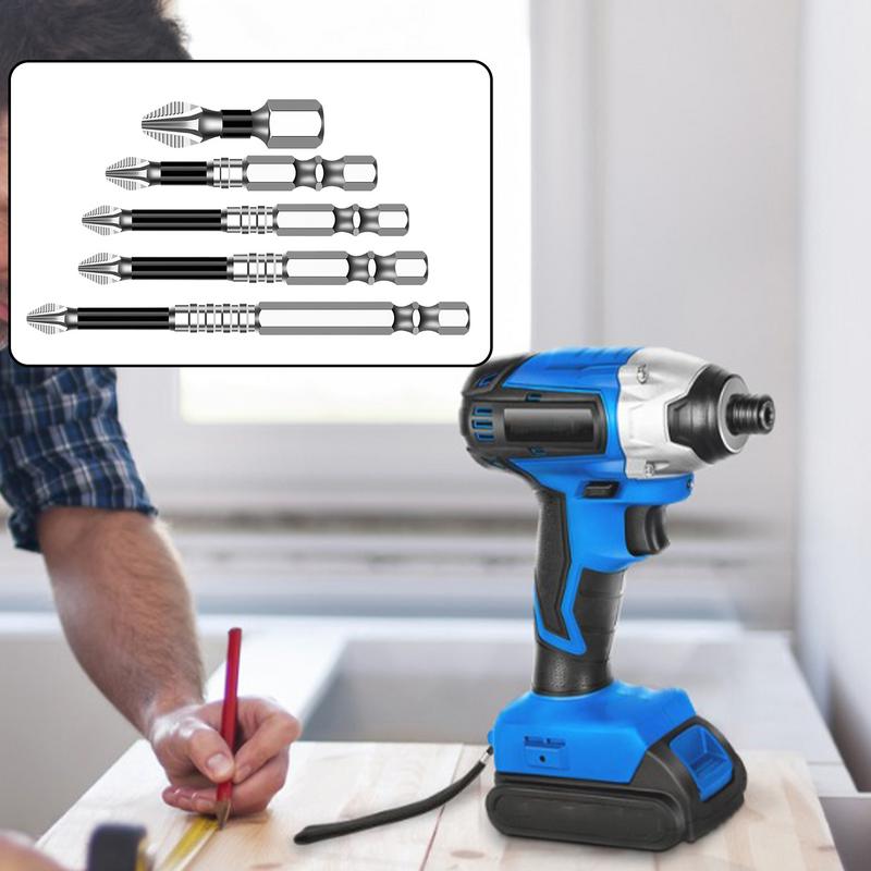 K5 Non-Slip Magnetic Cross Head Household Electric Driver Screw Set High Hardness Hand Drill Bits for Electric Screwdrivers