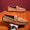 Fashion Handmade Pu Leather Mens Casual Shoes Comfortable Slip on Loafers Business Moccasins Non-Slip Male Walking Flats Driving Shoes