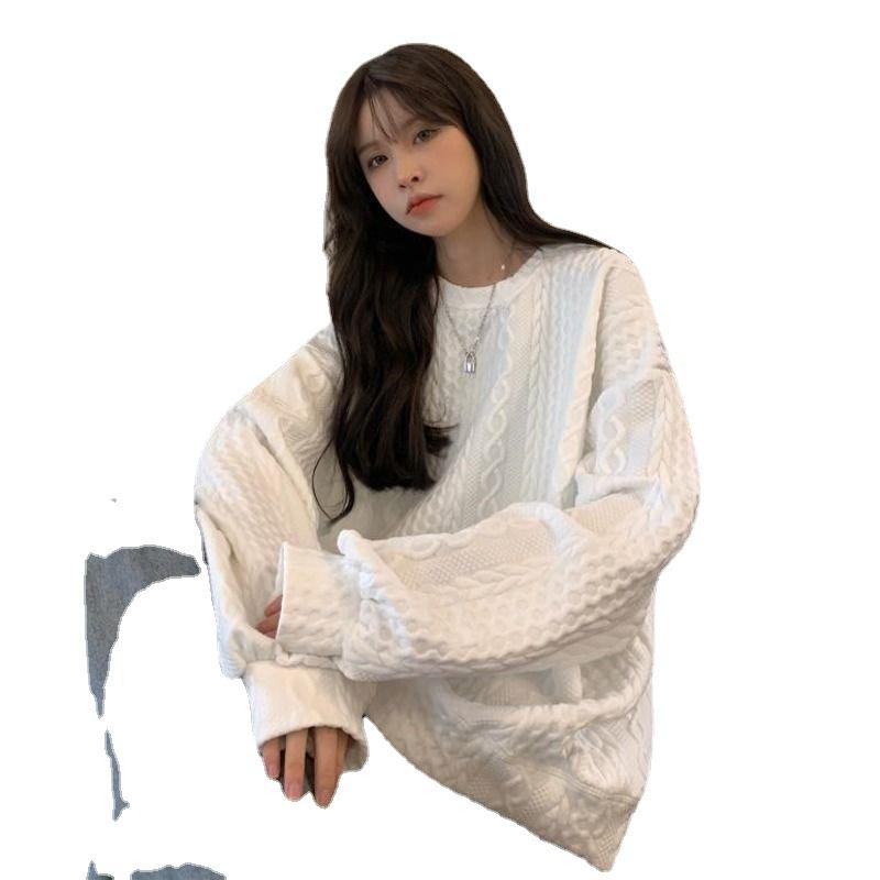 Design Hoodie Women Niche Spring Loose Korean Hoodless Jacket Top
