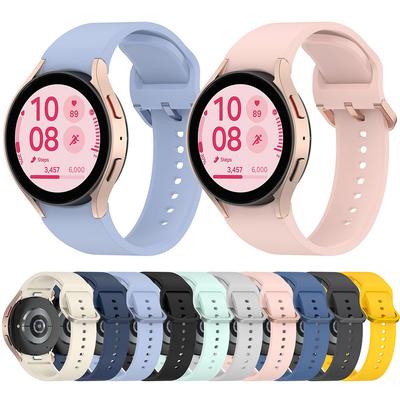 Silikon Armband Verstellbar Ersatz Sport Armband Band Schweißfest Wasserdicht für Samsung Galaxy Watch 7/FE/6/6 Classic/5/5 Pro