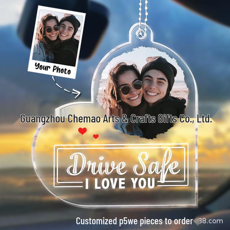 

Акриловое зеркало заднего вида в форме сердца, фото-подвеска Size: 72*80mm прозрачный