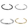 Modern Titanium Steel Cshaped Open Bracelet For Couples And Men Women