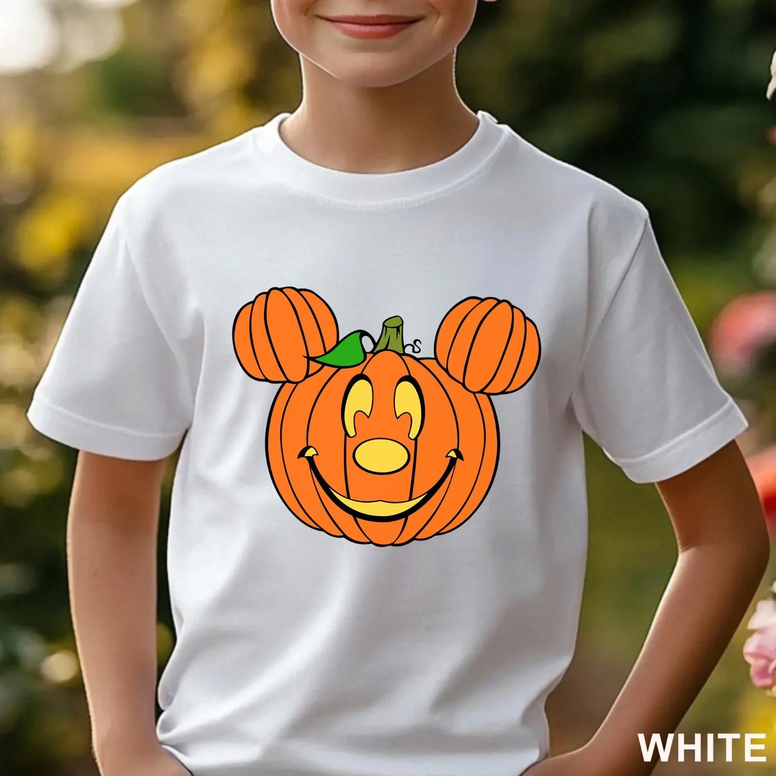 Mickey Pumpkins Head Halloween Shirt, Mickey Spooky Season Halloween, 203580 M