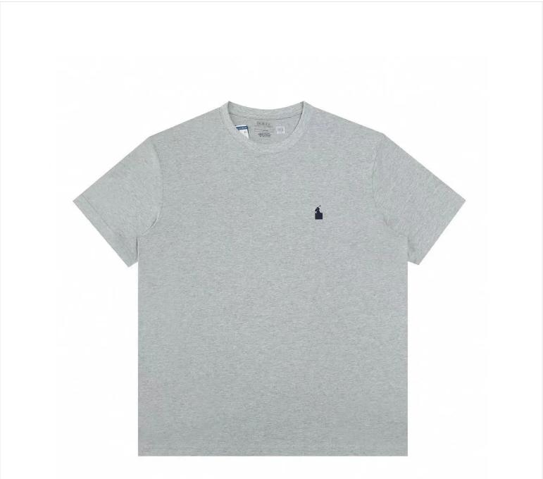 Autumn Winter Spot Cotton Printed Men's and Women's Crew Neck Short-sleeved T-shirt Versatile Casual Support One Piece