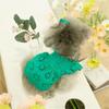 Huisdier Kant Fladderende Mouw Prinsessenjurk Teddy Poedel Kat Met Haaraccessoire