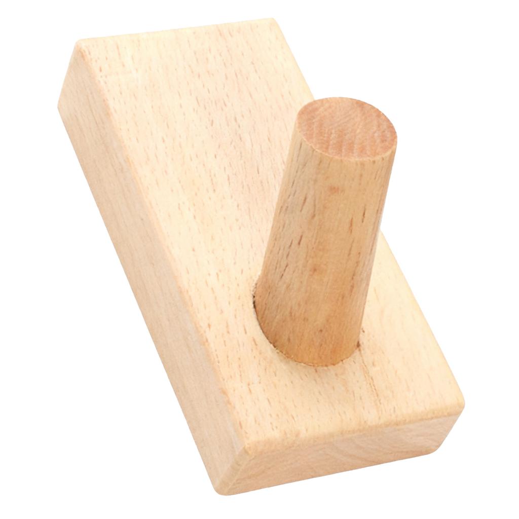 Wood Wall Hook Orderly Storage Smoother Surfaces Beautiful Practical Coat Hooks for Living Room Bedroom Kitchen
