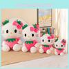 Cat Kt Strawberry Plush Doll Cotton Filling Soft Animal Toy For Home Gift Use