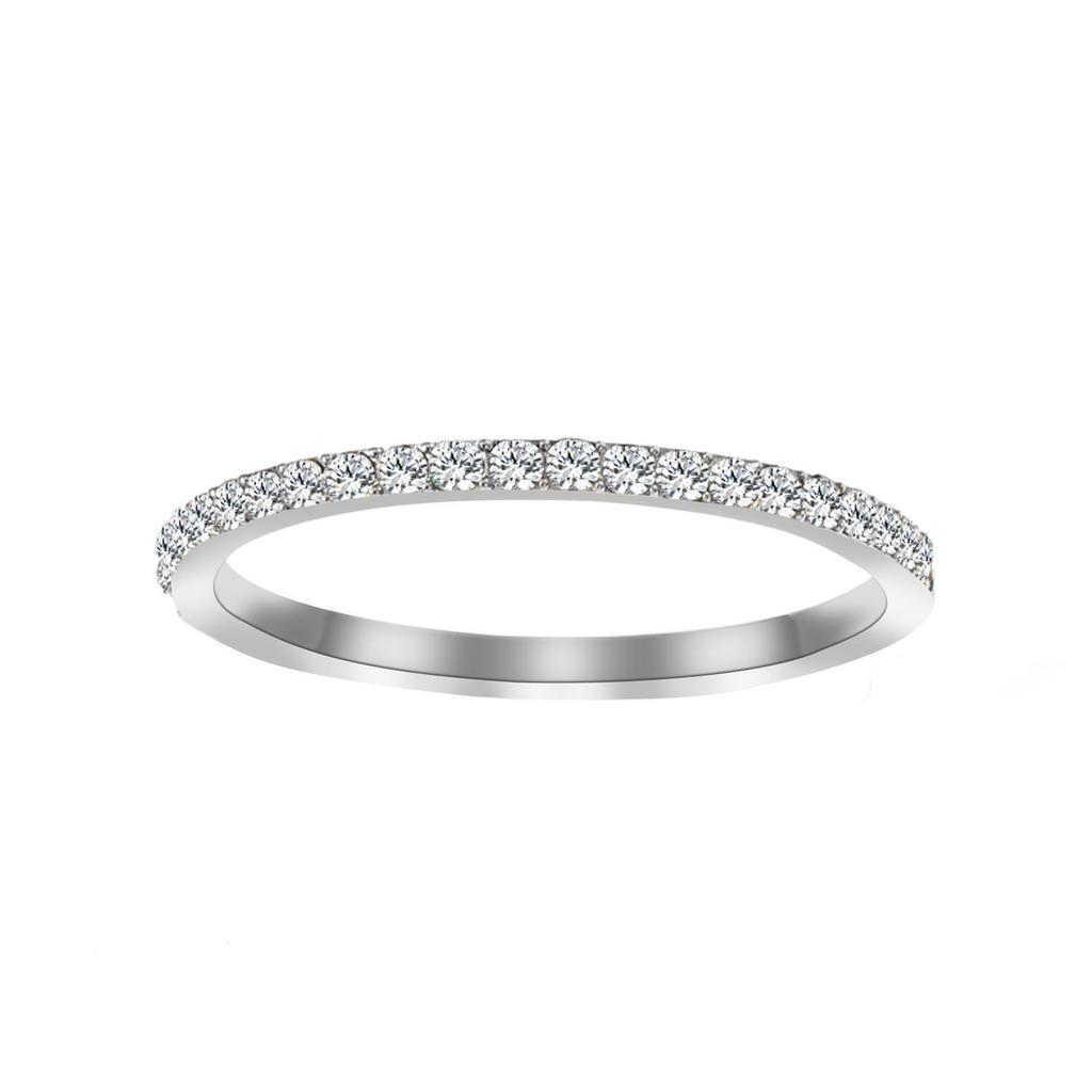 eManco European Zircon Ring: Titanium Steel Women's December Birthstone Rhinestone Finger Ring