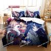 Touhou Project Bedding Set Printed Single Comforter Quilt Bed Cover Duvet Cover Pillow Case 3 Pieces Sets Kids Adult Size Kawaii