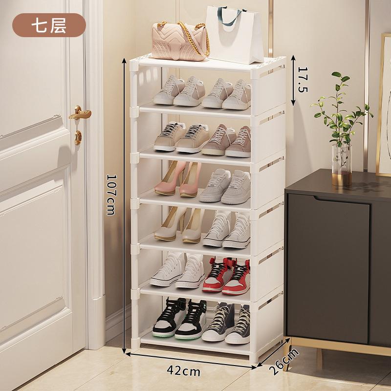 Multiple Layers Shoe Organizer Use At the Door Shoe Rack Organizer Nonwovenfabric Rack Stackable Shelf Adjustable Saving Space