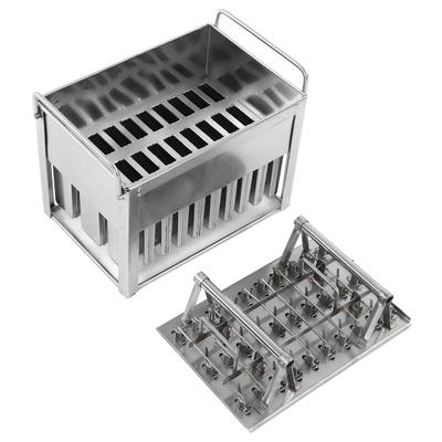 30pcs Stainless Steel Ice Cream Mould DIY Homemade Ice Cream Ice Lolly Mold For Home Kitchen