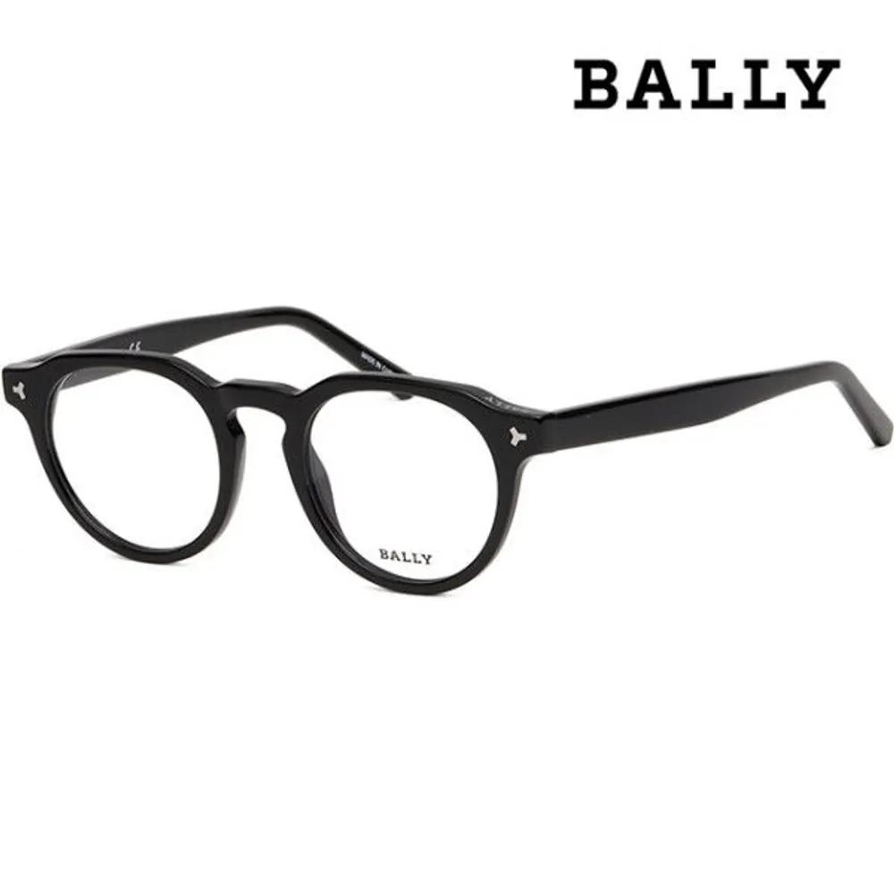 [Bally] Eyeglass Frames BY5020 001 Round Fashion Horn-rimmed Frames