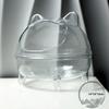 Transparent Plastic Small Bathtub Suitable for Hamsters Hamster Bathroom Hamster Sand Bath Mouse Box