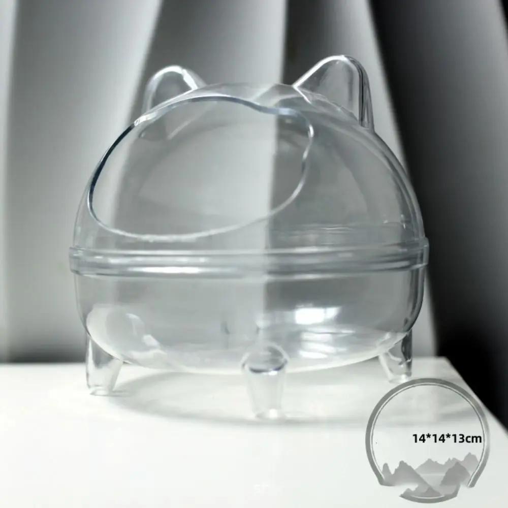 Transparent Plastic Small Bathtub Suitable for Hamsters Hamster Bathroom Hamster Sand Bath Mouse Box