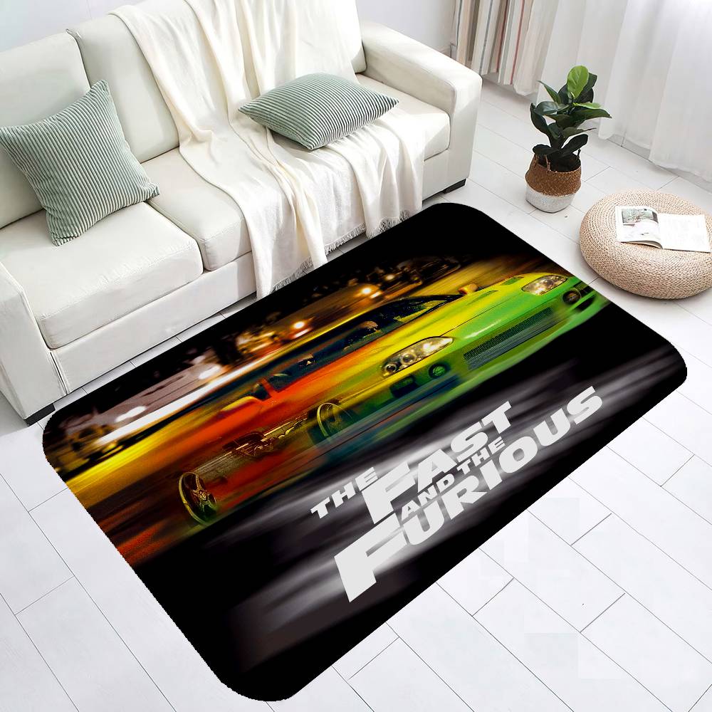 Movie F-Fast n F-Furious Floor Mat Rectangle Anti-slip Home Soft Badmat Front Door Indoor Outdoor Mat Hotel Decor Mat