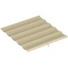 Retractable Pergola Cover, 2.55 X 2.5 M Replacement Canopy Fabric for 3 X 3 M Frame, Roof Top Only, Beige