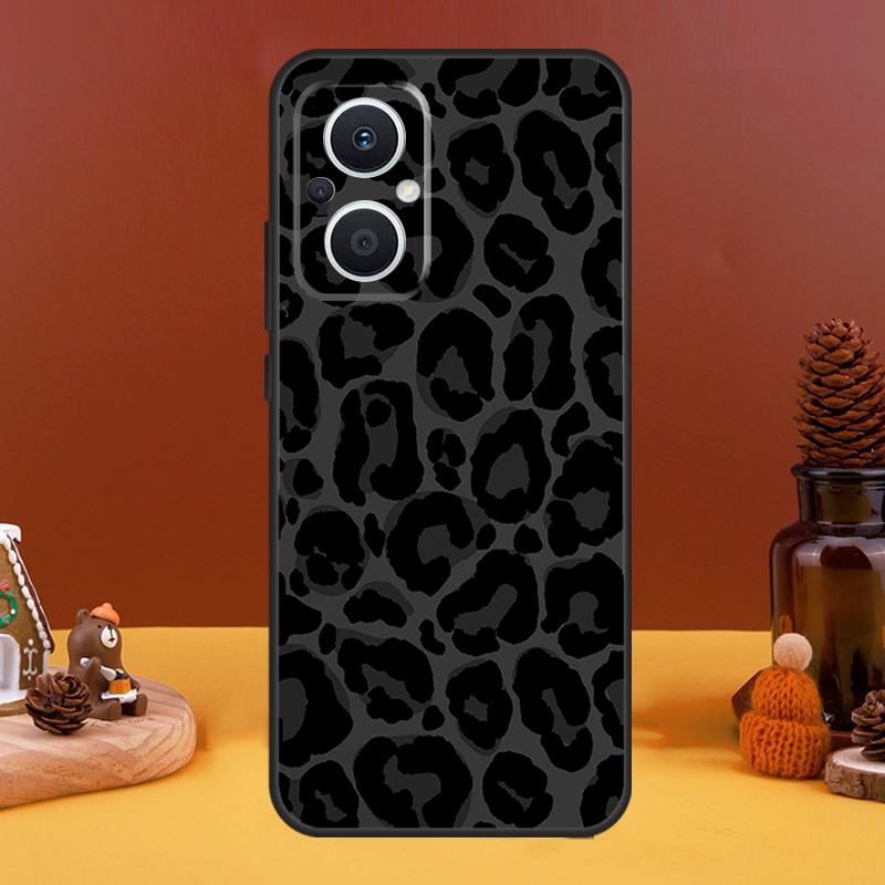 Leopard Print Black Cheetah Pattern Case For OPPO Reno 5 Lite 4 6 7 8 10 Pro 11 F 4Z 5Z 8T OPPO Find X2 X3 Lite X5 X6 Pro Cover