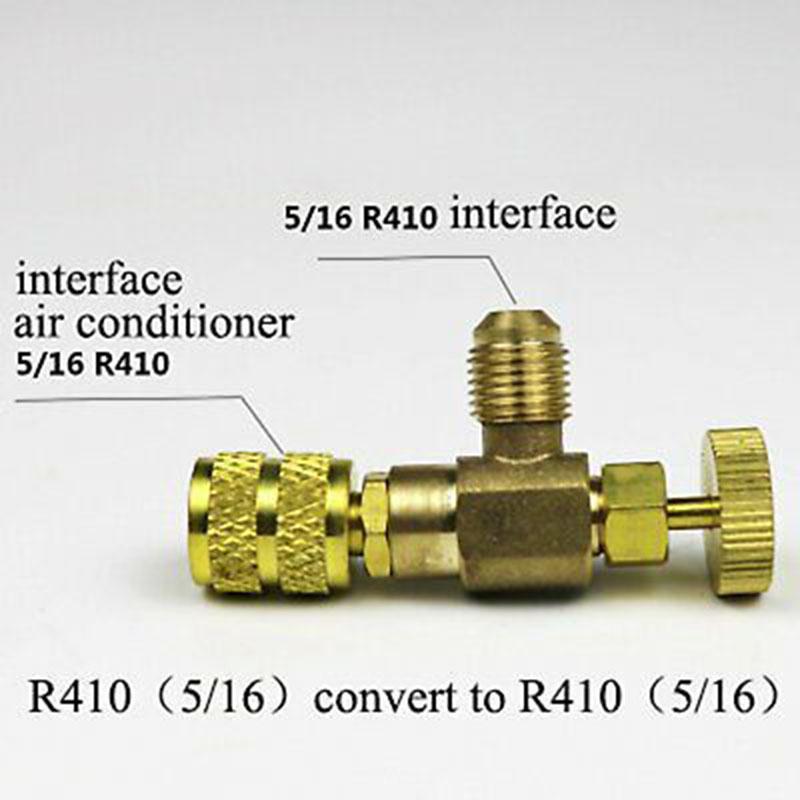 R410A//R22 Refrigeration Charging Valve Adapter Air Conditioning Valve Durable