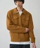 ALYSS Solid Bulky Collar Knit Jacket [Camel]