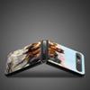 Phone Case For Samsung Galaxy Z Flip3 5g Back Pc Case For Samsung Z Flip Capa Black Shell Hard Fundas Running Horses