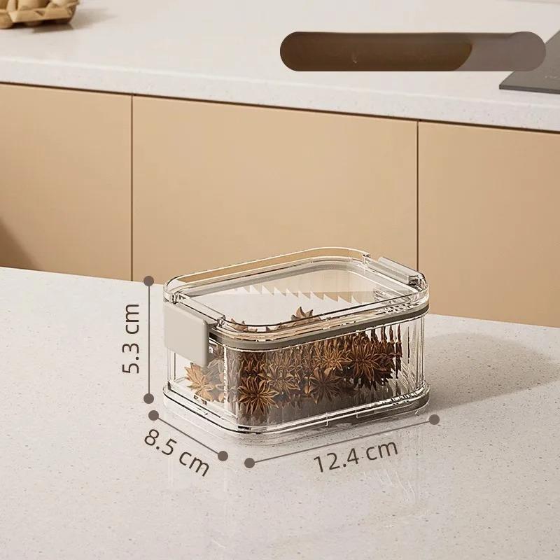 3/5pcs Household Stackable Food Sealing Jar Multi-layered Seasoning Storage Box Portable All-In-One Kitchen Spices Beans Storage Jar