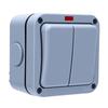 2 Gang   with Indicator Light 2 Gang Electrical   with Light 2 Gang Power   IP66 Waterproof 20A   Mounted