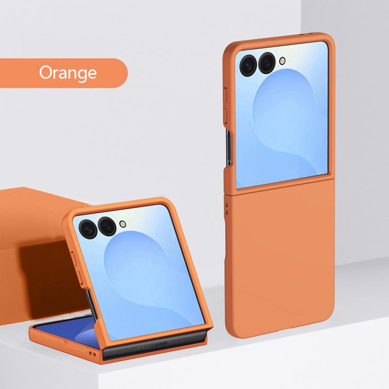 Fashion Pure Candy Color Skin-friendly Ultra Slim Hard PC Case For Samsung Z Flip 8 7 FE 6 5 4 Flip 8 Shockproof Protector Cover