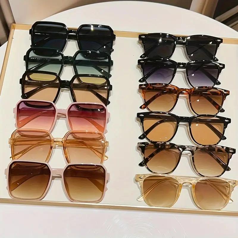 

12Pcs Mixed Frame Classic Color Dopamine Bean Flower Color Simple Trendyy Personalized Set Glasses Perfect for Holiday Gifts