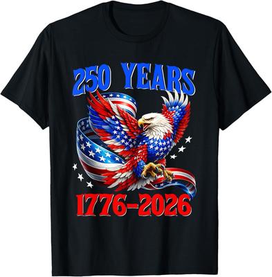 250th Anniversary USA Patriotic Eagle 250 Years 4th of July T-Shirt