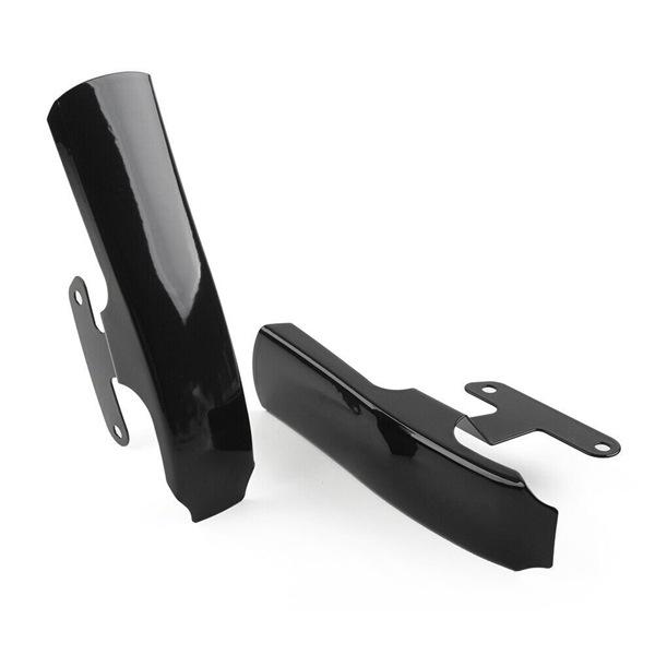 Black Metal Motorcycle Rear Fender Bracket Filler Panel (1 Pair) Suitable for Ha