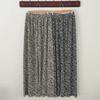 New Arrivals Open Run Women Leopard Pattern Oversized Wide Pleats Pants