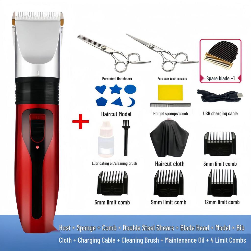 Rechargeable Silent Hair Clippers: Electric Clippers for Babies, Adults & Children