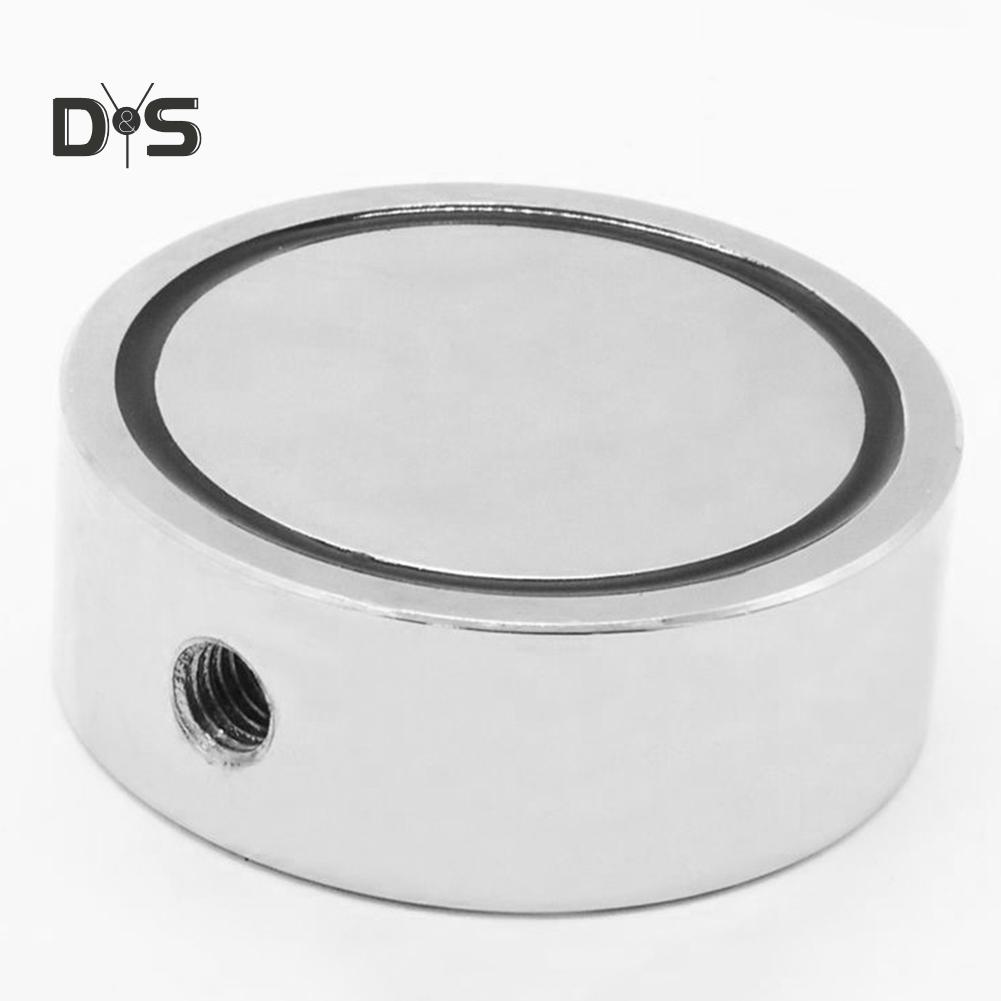 DYS TOOL SHOP Double Side Round Neodymium Eyebolt Salvage Fishing Magnet Equipment