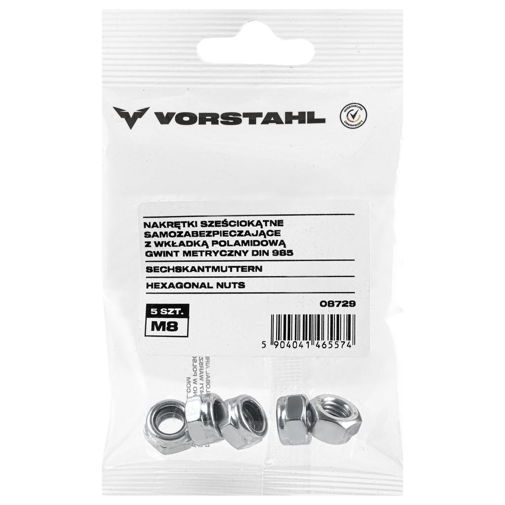 Self-locking Hexagon Nut with Insert DIN 985 8 Pcs M6 Vorstahl
