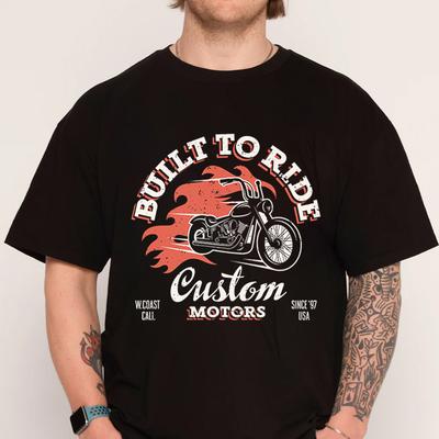 Motorcycle Flame Tshirt Print Tshirt 100 Cotton ONeck T Shirt Short Sleeve Casual Mens Tshirt Top Tees