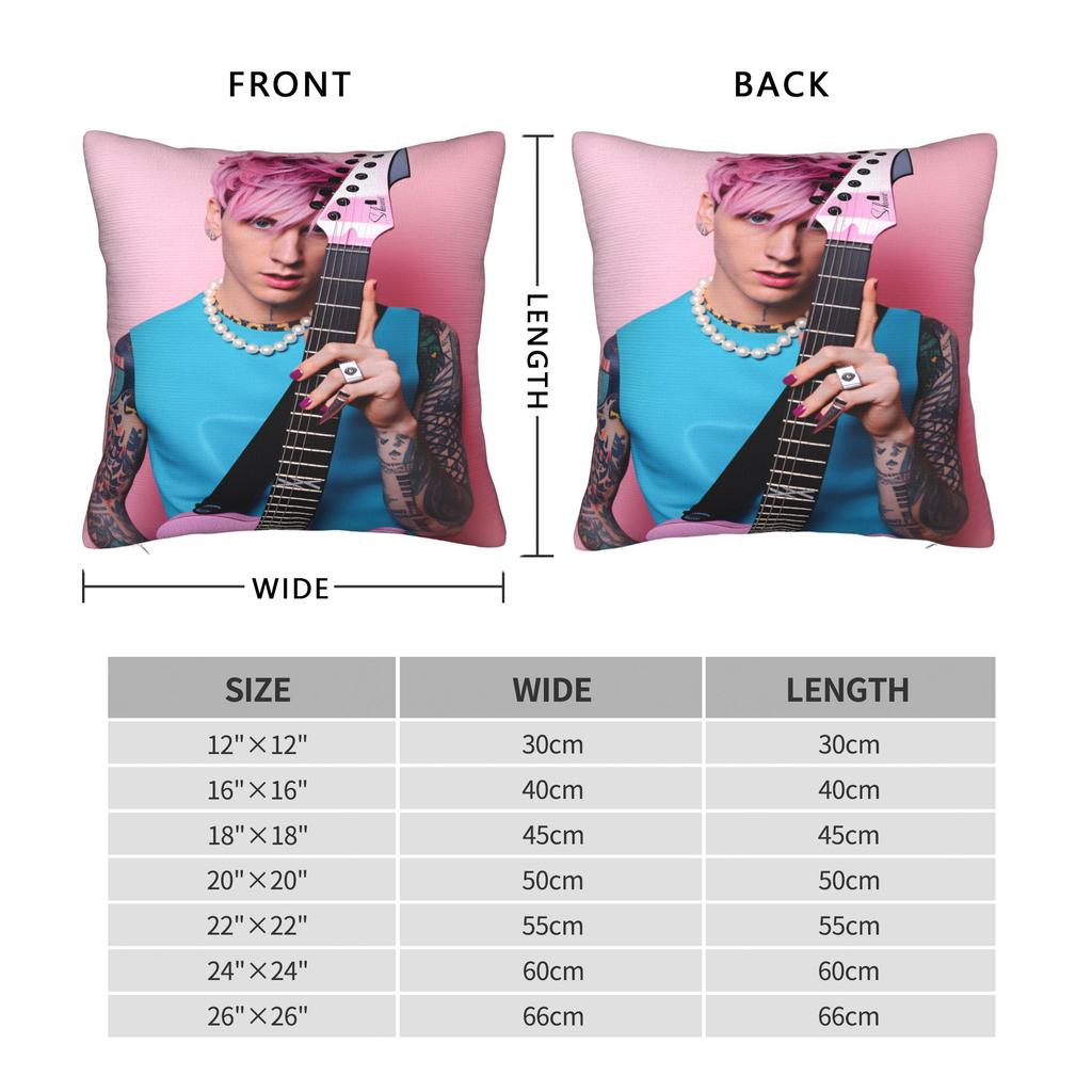 Machine Gun Kellys MGK Pillow Case  Print Pillow Cover Funny Pillowcases For Sofa Car Home Decor