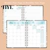 Small And Portable Planner 2025-2026 Jul 2025 - Jun 2026 12 Month Daily Weekly Monthly Exquisite Workmanship Calendar Floral Print Spiral Binding